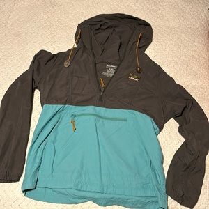 LL Bean Color Block Pullover Jacket